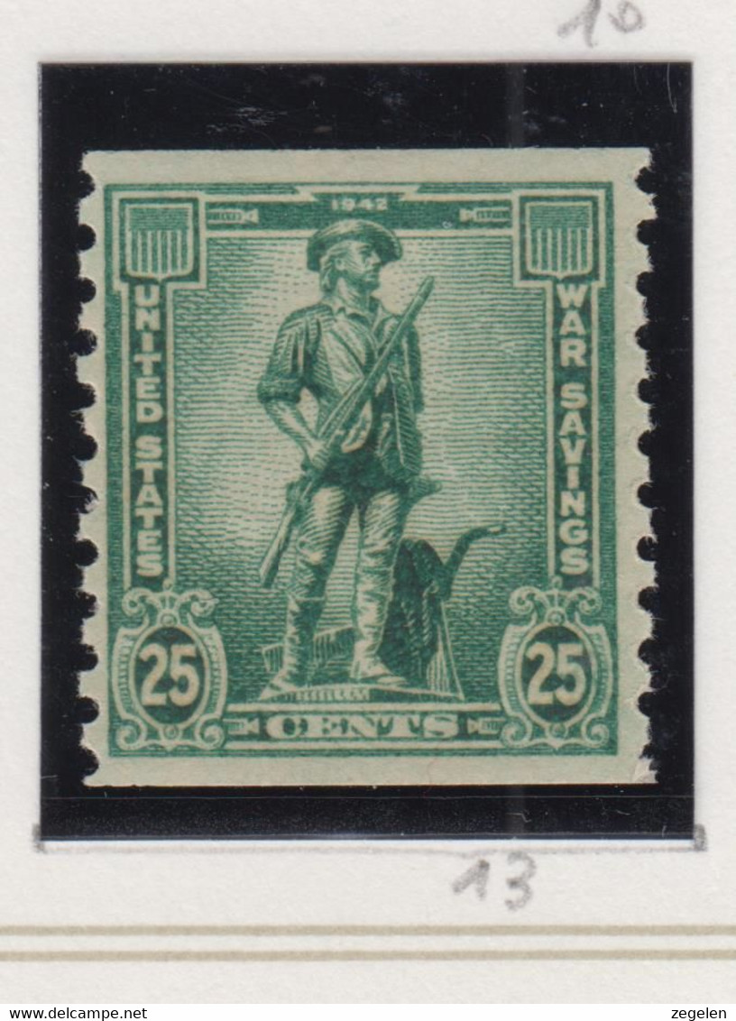 Verenigde Staten Scott-cat.Postal  War Savings Stamps WS 13 MNH ** - Zonder Classificatie