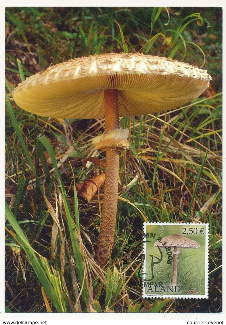 ALAND - Carte Maximum - Champignon Parasol - 2/1/2003 - Aland