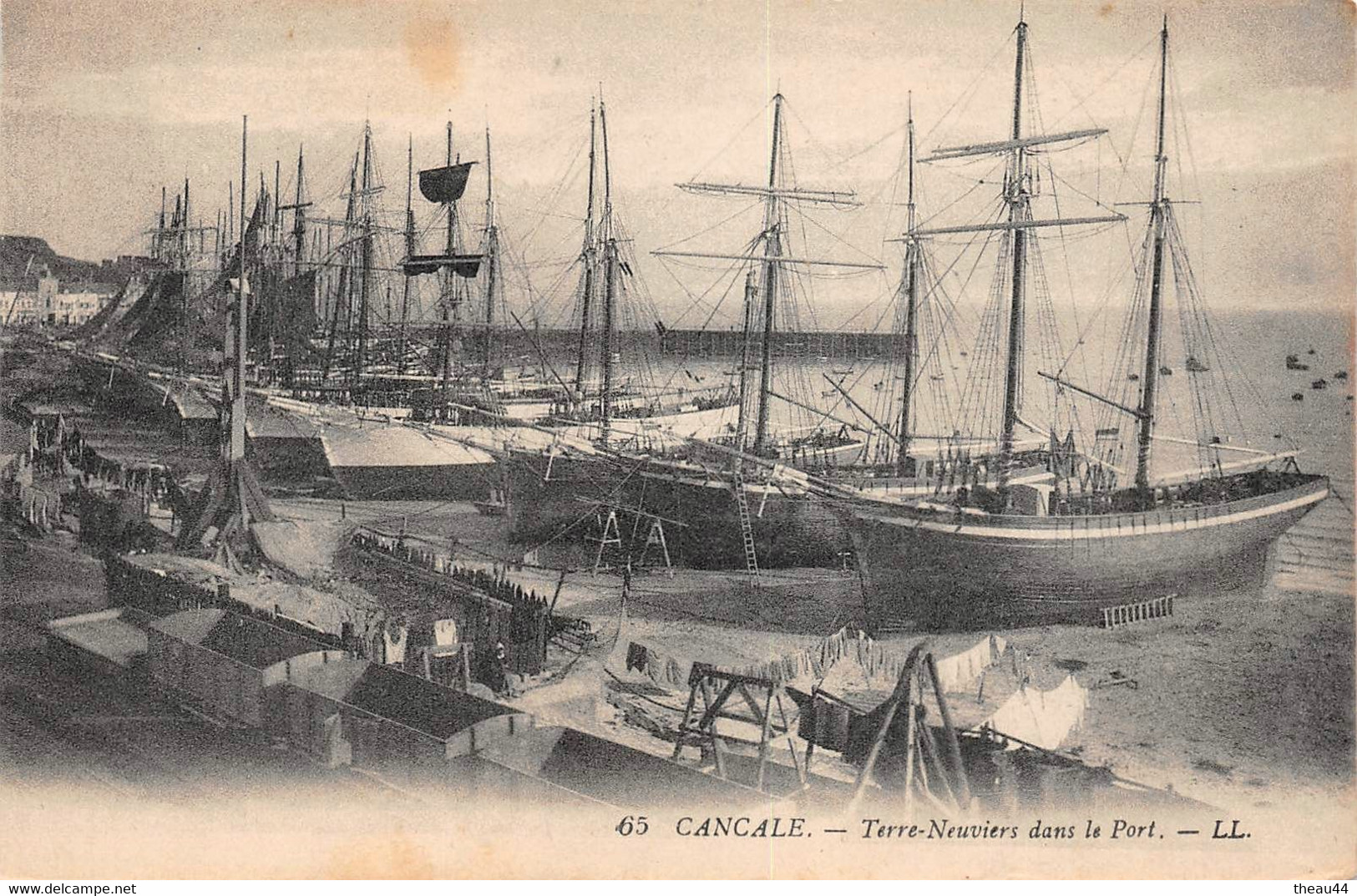 ¤¤  -  CANCALE   -   Terre-Neuviers Dans Le Port   -  Voiliers       -  ¤¤ - Cancale