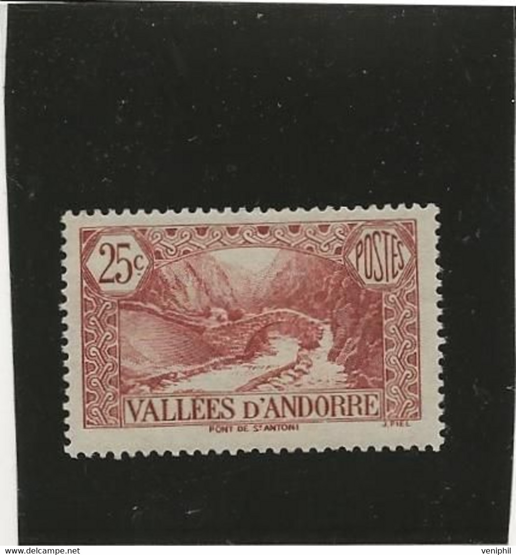 ANDORRE - N° 61 NEUF CHARNIERE - COTE 11 € - ANNEE 1937-43 - Ungebraucht