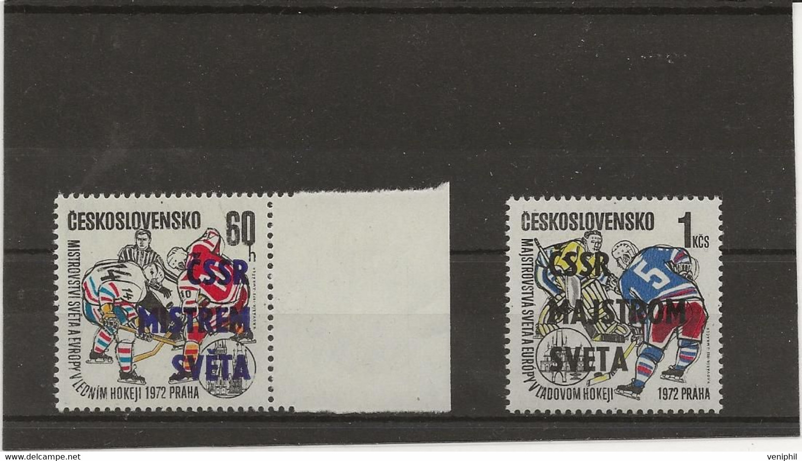 TCHECOSLOVAQUIE - N° 1917 ET 1918  NEUF SANS CHARNIERE - ANNEE 1972 - COTE : 24  € - Unused Stamps