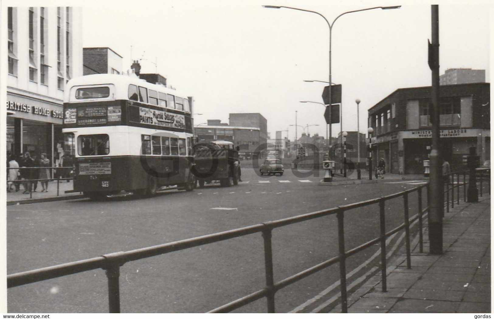 UK - England - Portsmouth - Doubledecker Bus - Photo 60x80mm - Portsmouth