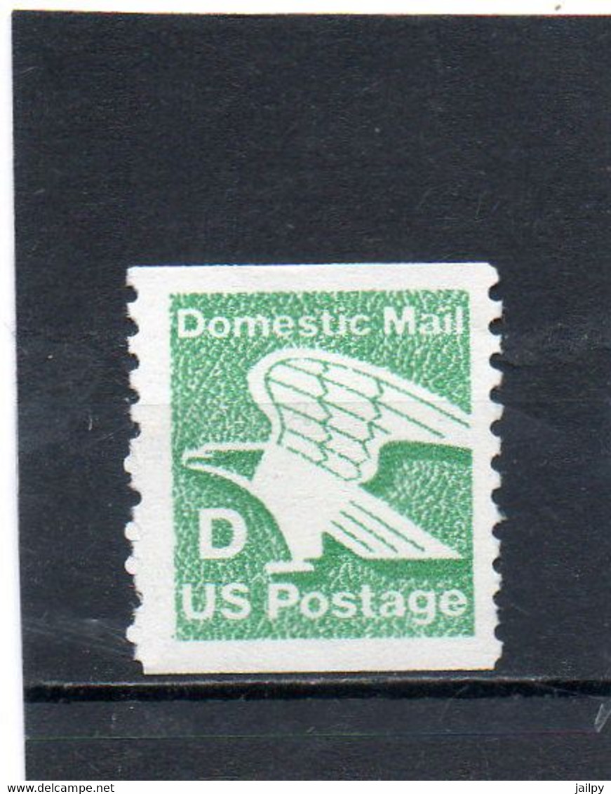 ETATS-UNIS  D (22 C )  1985    Y&T:1562a   Roulette   Neuf Sans Charnière - Coils & Coil Singles