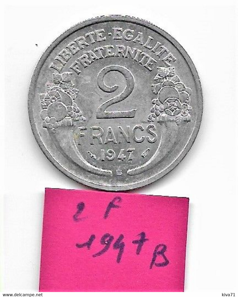 2 Francs  " Morlon "  1947 B  TTB+ - 2 Francs