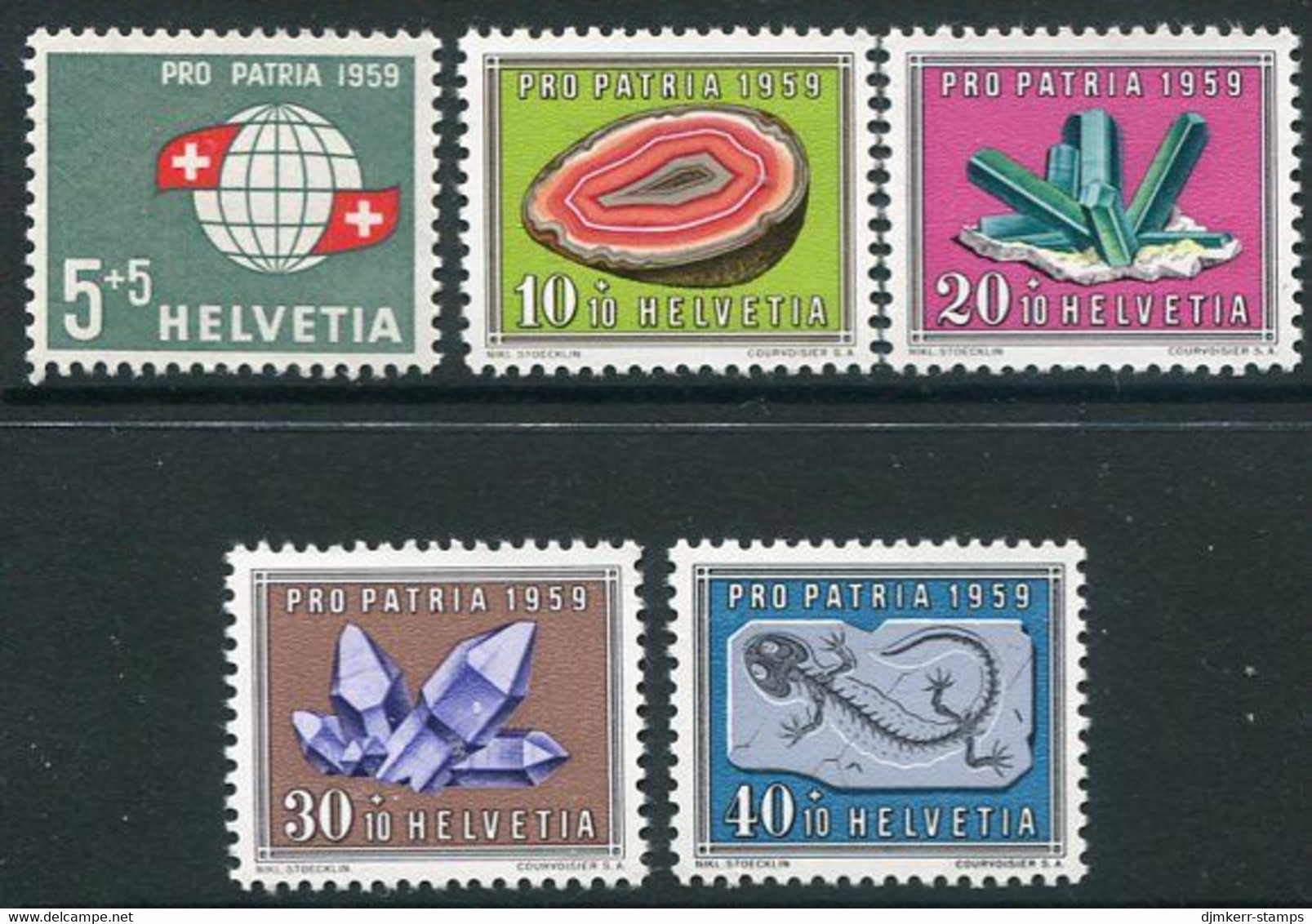 SWITZERLAND 1959 Pro Patria  MNH / **.  Michel 674-78 - Unused Stamps