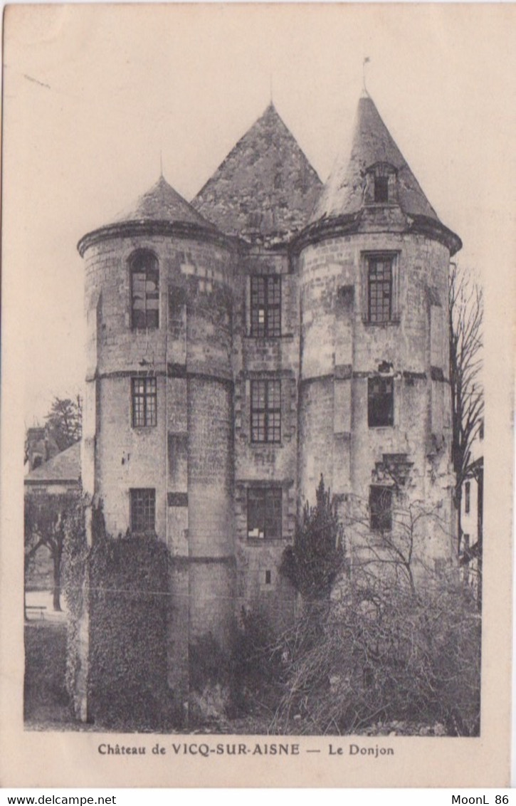 02 - VICQ SUR AISNE - LE CHATEAU - LE DONJON - Vic Sur Aisne