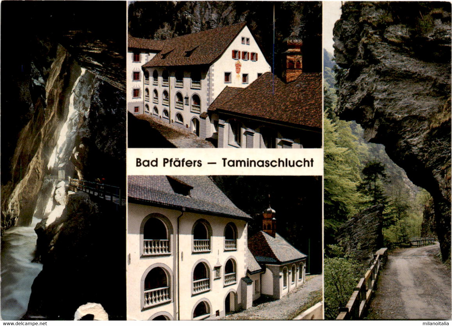 Bad Pfäfers - Taminaschlucht - 4 Bilder (352) * 19. 7. 1986 - Pfäfers