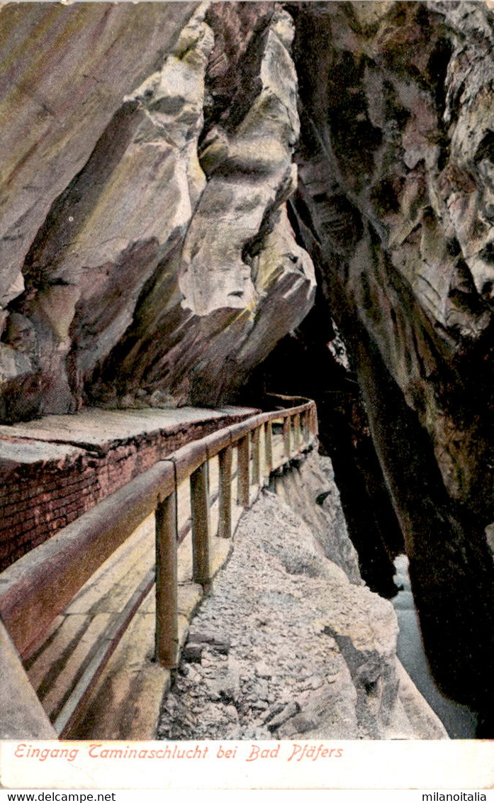 Eingang Taminaschlucht Bei Bad Pfäfers - Pfäfers