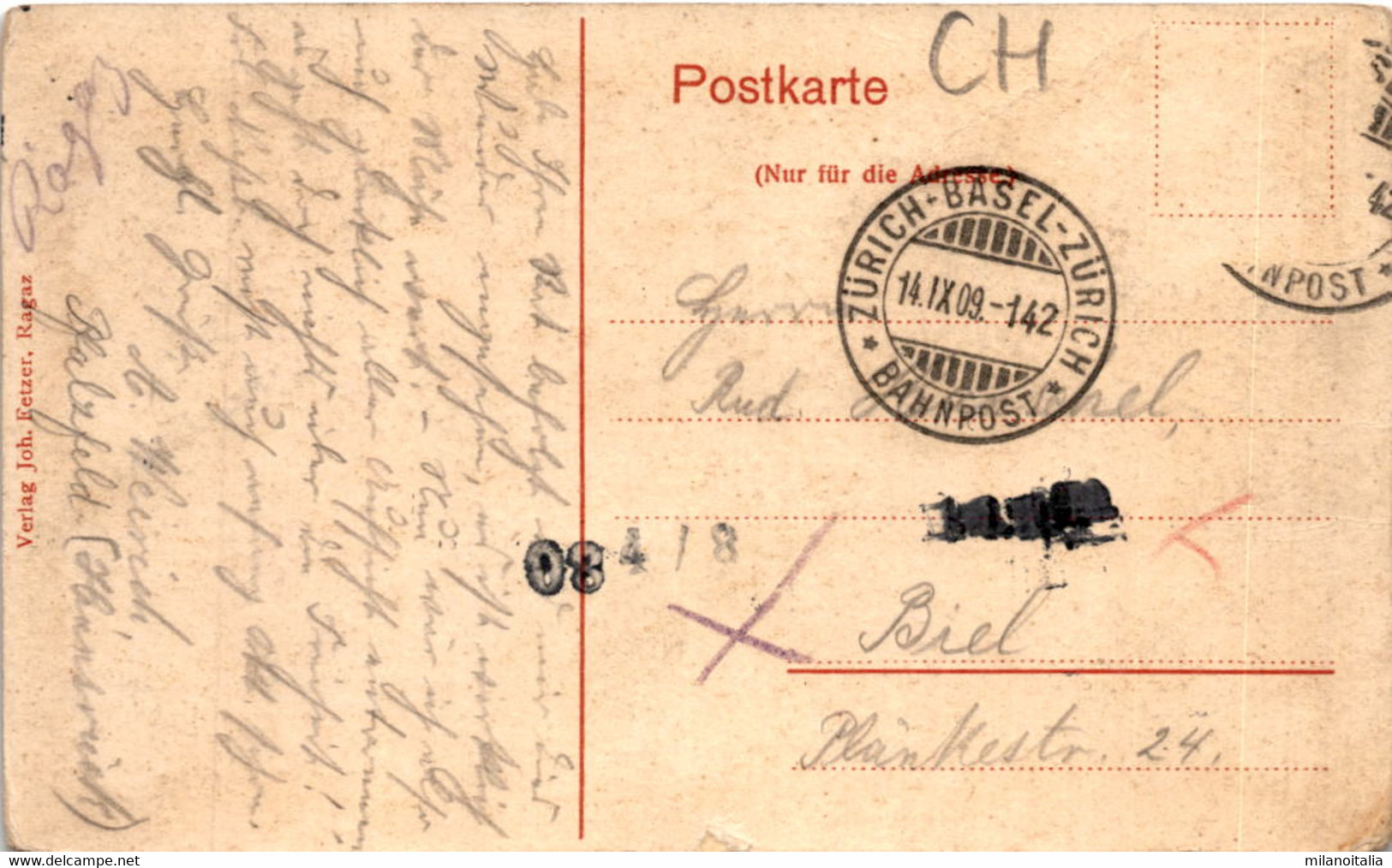 Mitte Der Taminaschlucht Bei Bad Pfäfers * 14. 9. 1909 - Pfäfers