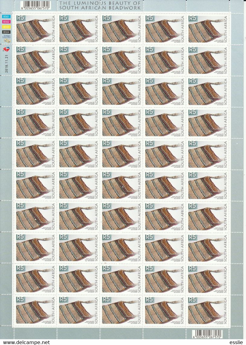 South Africa RSA - 2010 (2016) - Mfengu Tobacco Bag R5 - Complete Sheet - Neufs