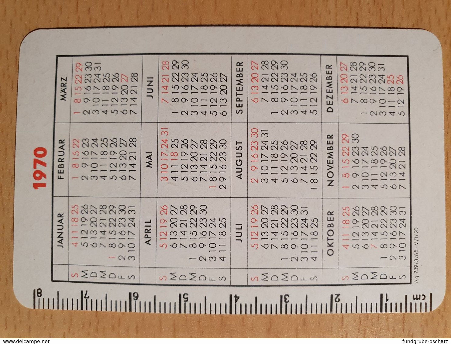 Pocket Calendar Taschenkalender DDR East Germany VEB Kombinat Zentronik 1970 Periphere Datentechnik - Petit Format : 1961-70