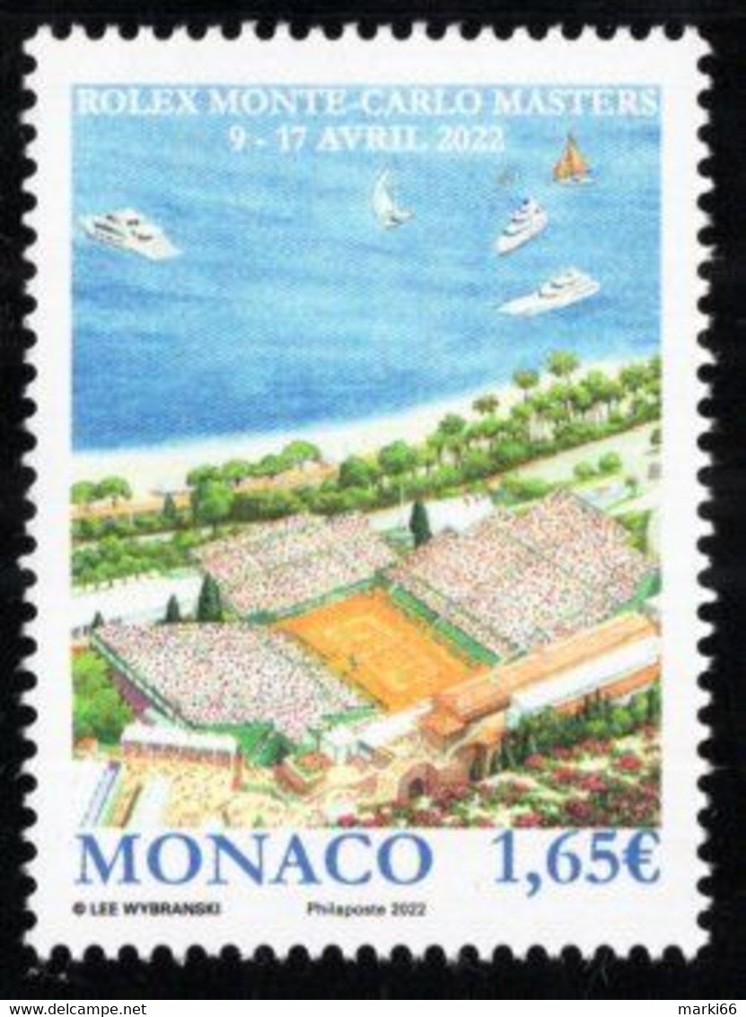 Monaco - 2022 - Rolex Monte-Carlo Tennis Masters - Mint Stamp - Neufs