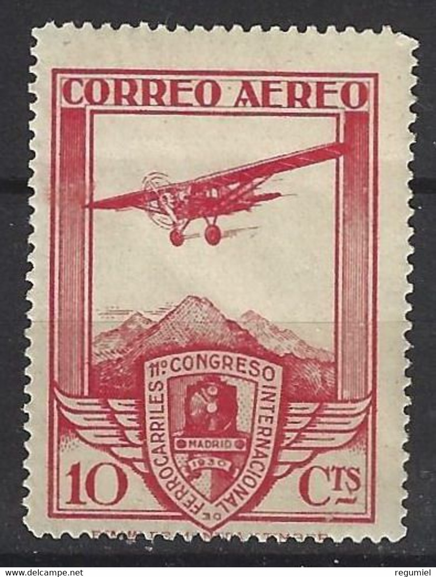 España 0484 * Ferrocarriles Aereo. 1930. Charnela - Nuevos