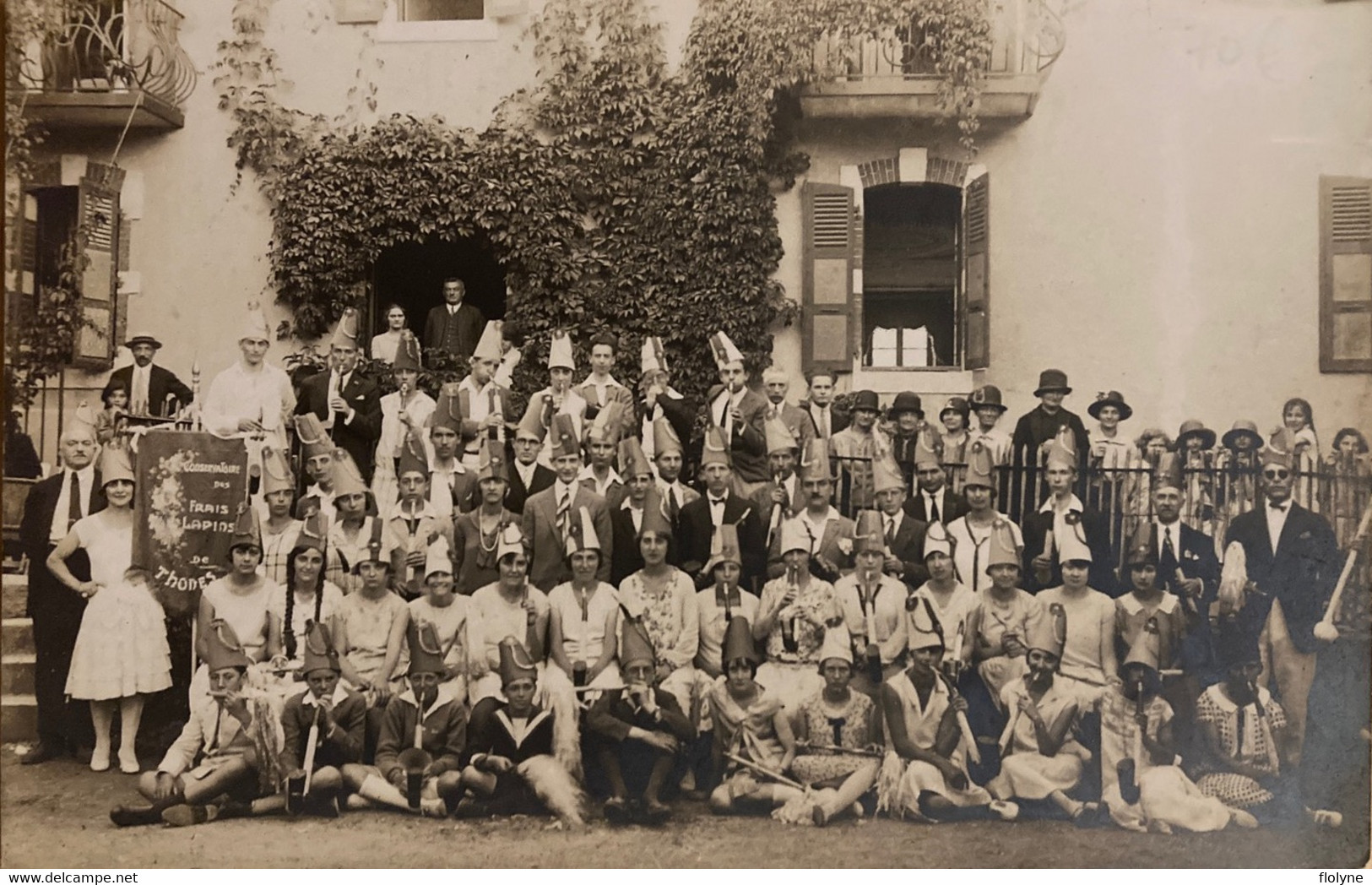 Thônes - Carte Photo - Le Conservatoire Des Frais Lapins De La Ville - Groupe Orchestre Fanfare Troupe - Thônes