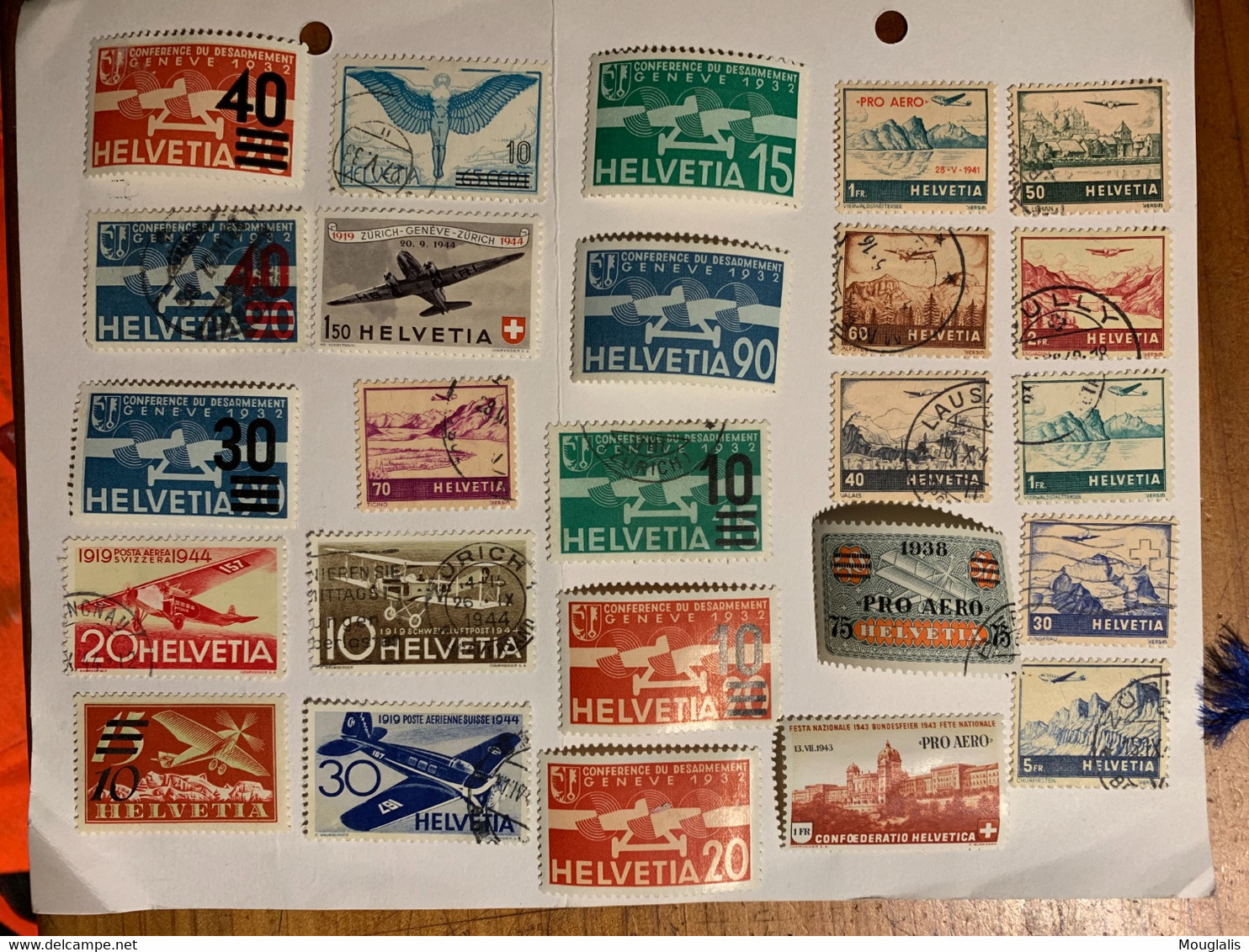 Lot Divers De Timbres Poste Aérienne SUISSE 1936 - Gebruikt