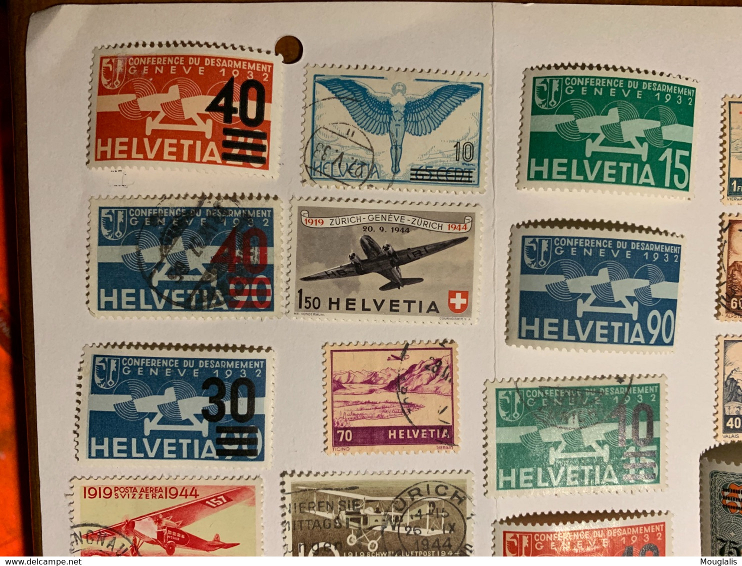 Lot Divers De Timbres Poste Aérienne SUISSE 1936 - Gebruikt