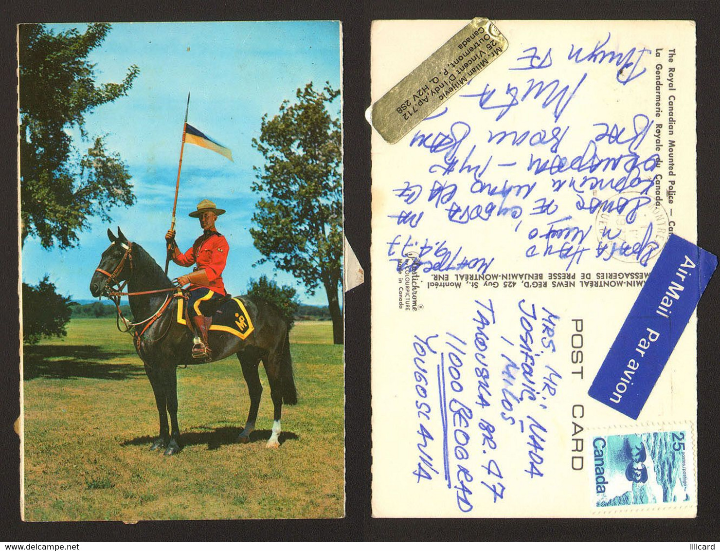 Canada Royal Mounted Police Horse Nice Stamp #12914 - Moderne Ansichtskarten