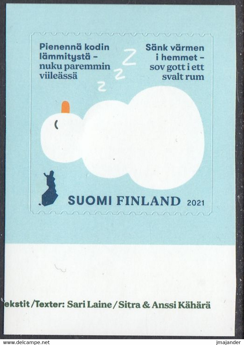 Finland 2021 - Everyday Green Acts: Reduce Home Heating - Sleep Better - Self-adhesive ** MNH - Neufs