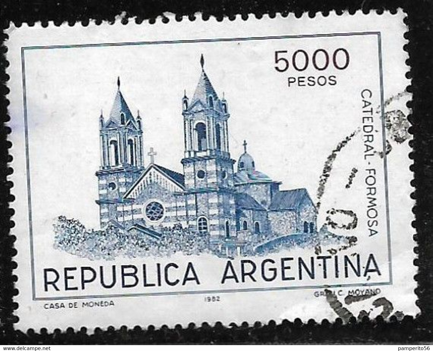 ARGENTINA - AÑO 1982 - Historia Y Turismo - Catedral De Formosa - Used Stamps