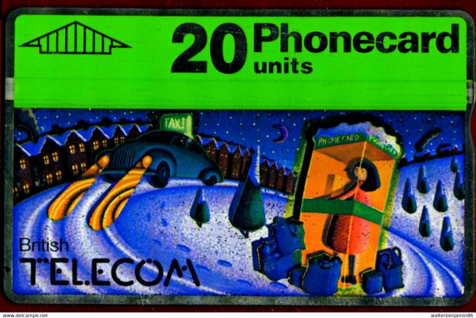 SCHEDA TELEFONICA PHONECARD U.K. CHRISTMAS 1990 TAKY 0,30H - BT Emissions Commémoratives