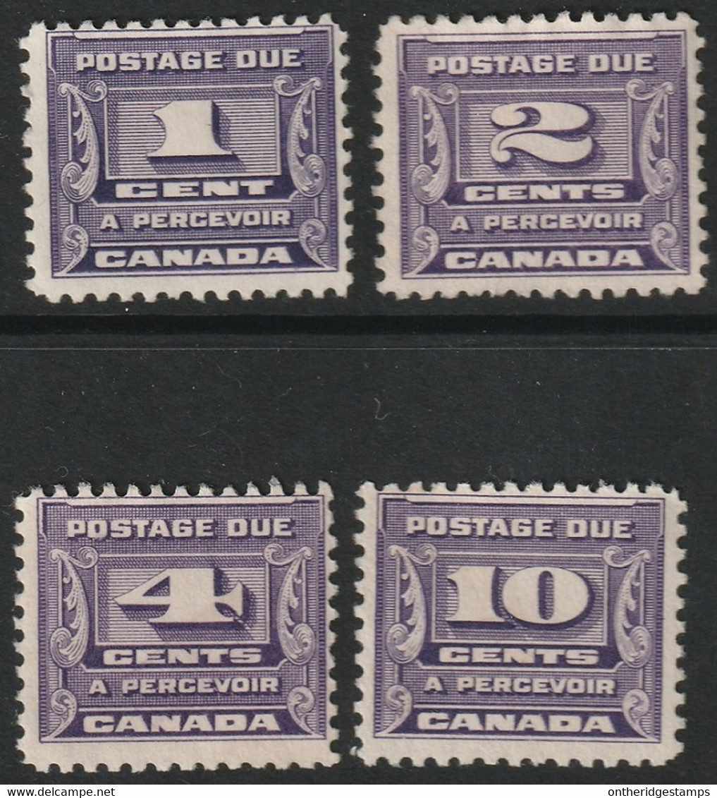 Canada 1933 Sc J11-4 Mi P11-4 Yt Taxe 10A-3 Postage Due Set MNG(*) - Port Dû (Taxe)