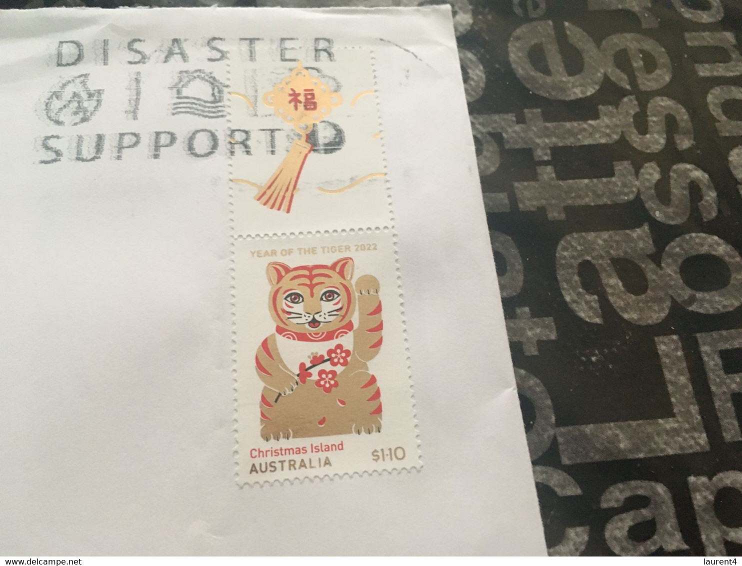 (2 G 39) Australia Chinese New Year Of TIGER 2022 (posted During COVID-19 Crisis) - Christmas Island