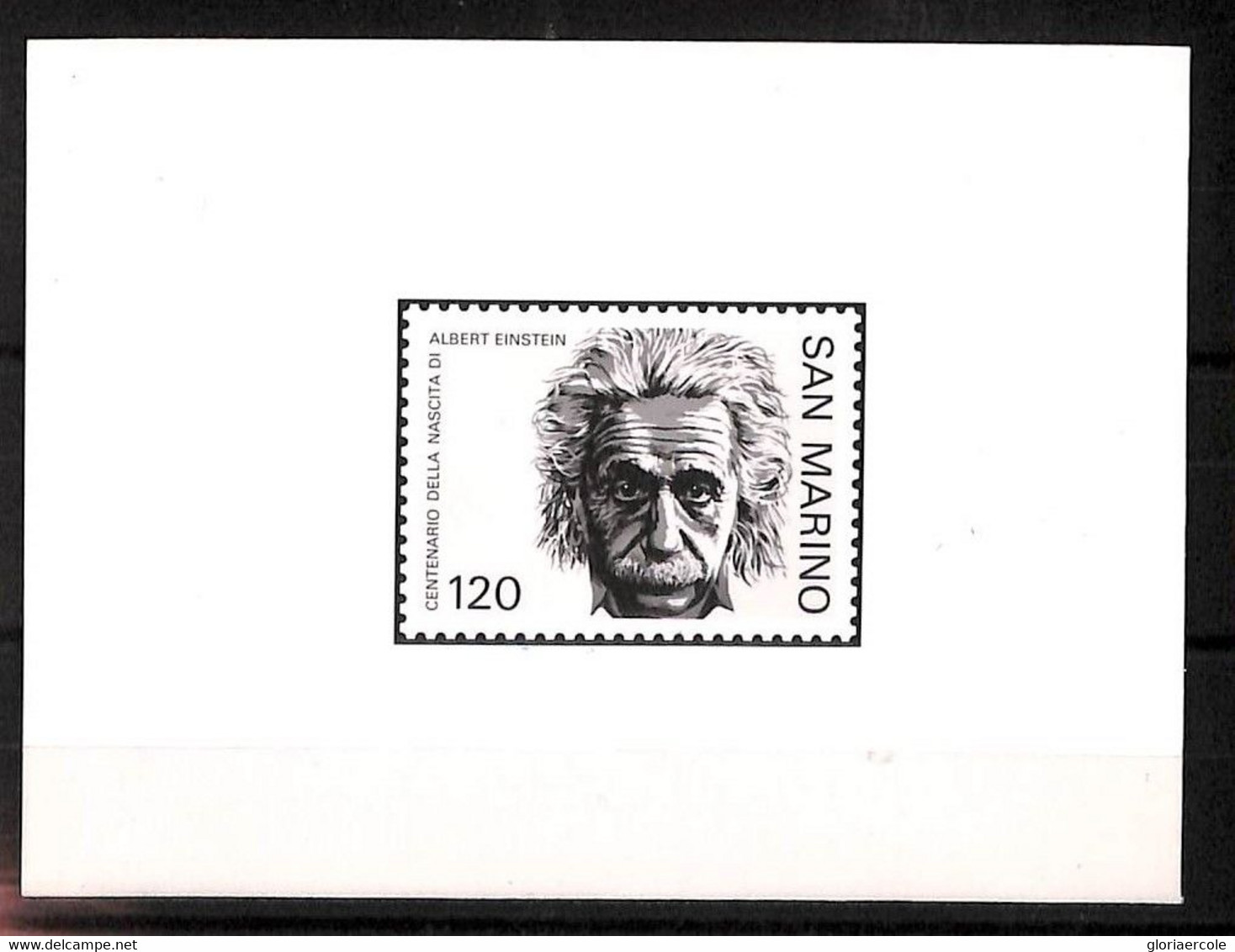 76483 - SAN MARINO - STAMP - NOBEL PRICE Official PRINT On PHOTO PAPER  Einstein - Albert Einstein