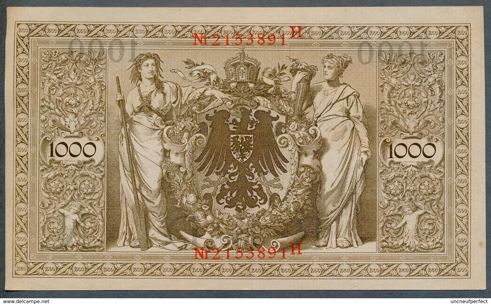 P44b Ro 45c DEU-40c  7 Chifres N°2153891  *** AUNC *** Lettre N  1000 Mark 1910 - 1.000 Mark