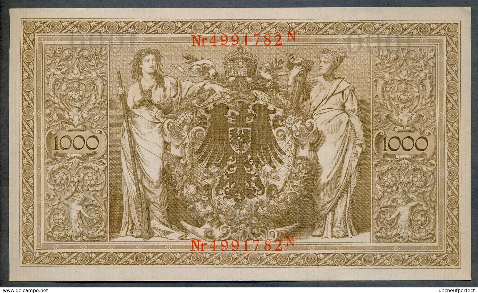 P44b Ro 45c DEU-40c  7 Chifres N°4991782N *** UNC NEUF *** Lettre  U  1000 Mark 1910 - 1.000 Mark