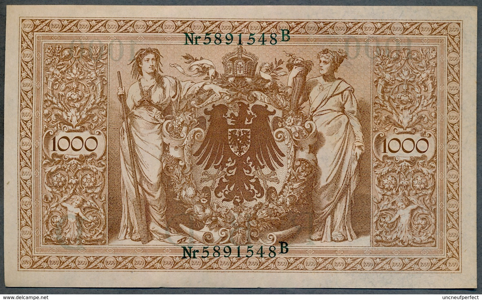 P45b Ro 46b DEU-69b  7 Chifres N°5891548B *** AUNC *** Lettre  D  1000 Mark 1910 - 1000 Mark