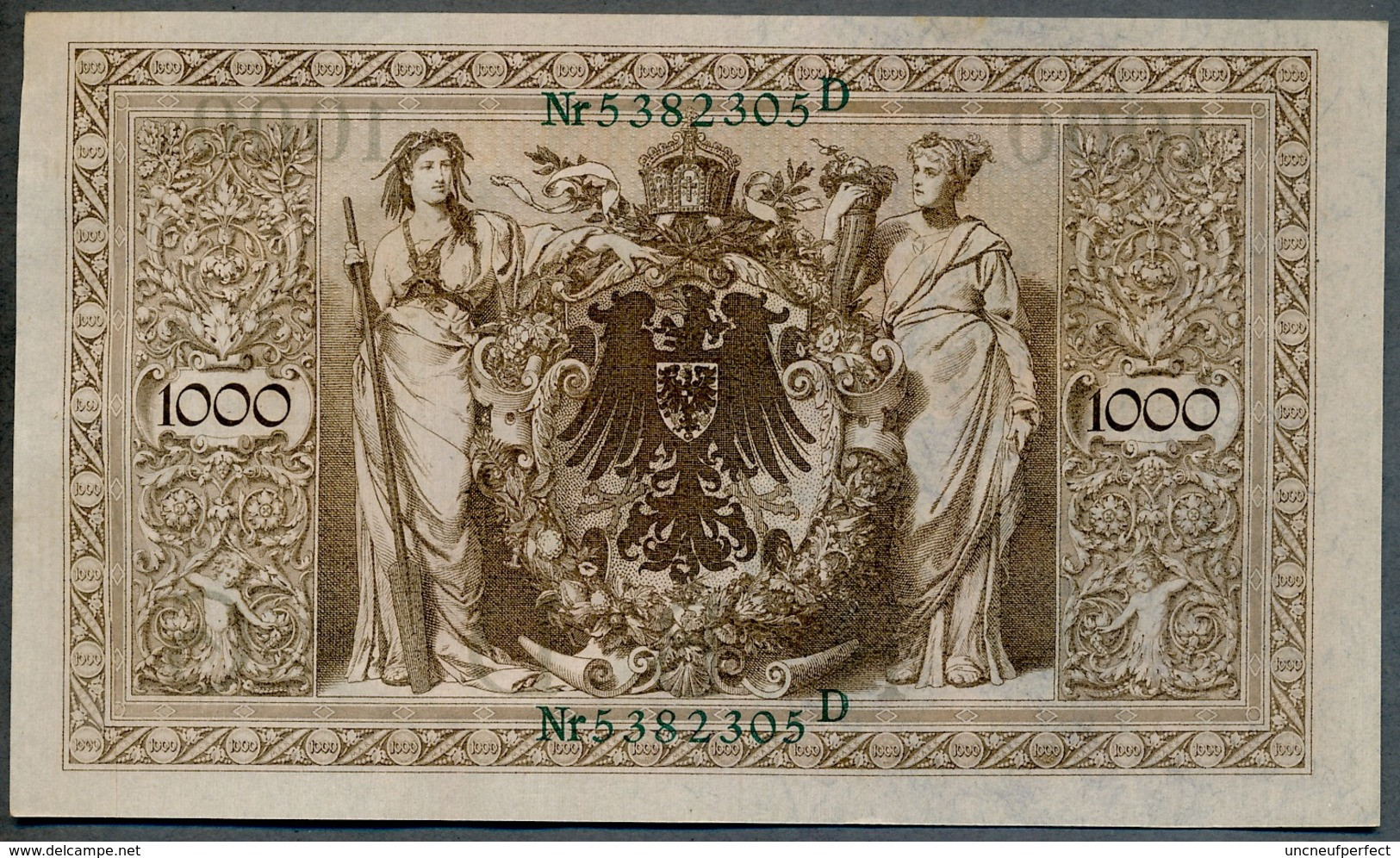 P45b Ro 46b DEU-69b  7 Chifres N°5382305D *** AUNC *** Lettre  G  1000 Mark 1910 - 1000 Mark