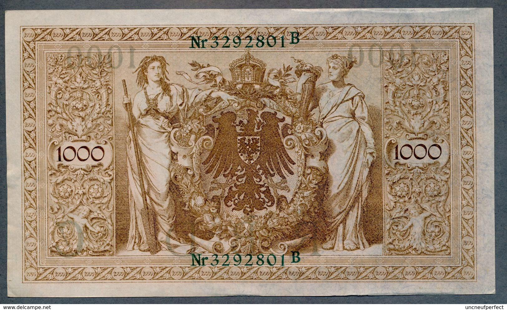 P45b Ro 46b DEU-69b  7 Chifres N°3292801B *** AUNC *** Lettre  C  1000 Mark 1910 - 1.000 Mark