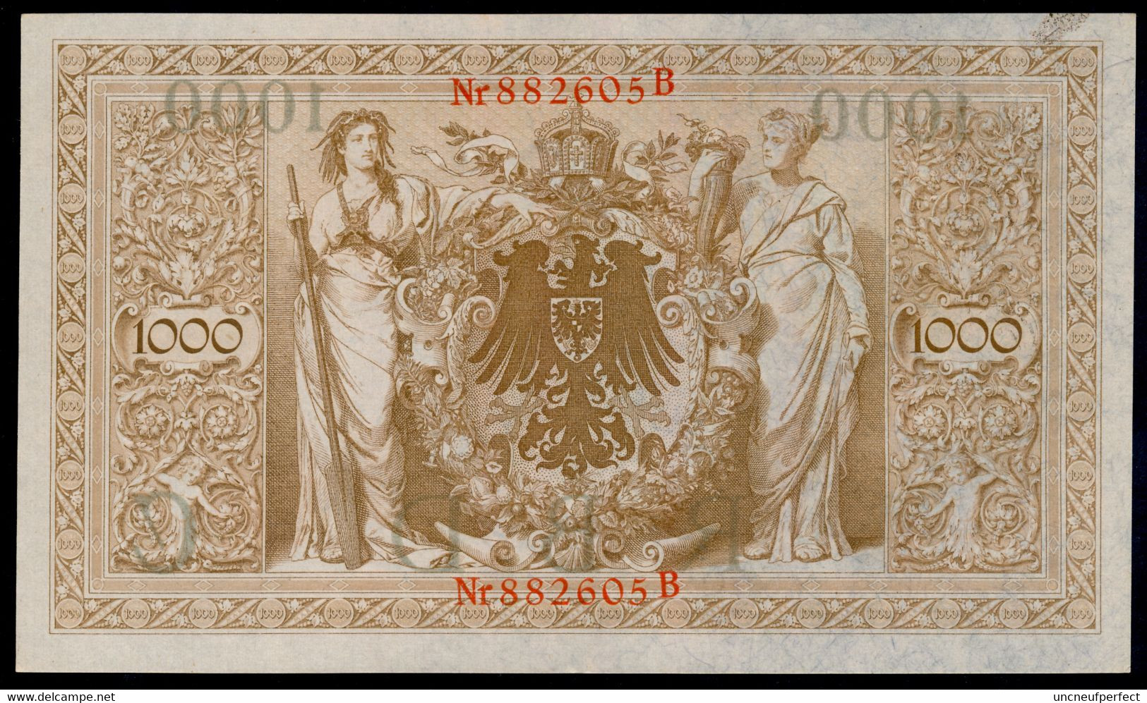 P44a Ro 45a DEU-40a  6 Chifres N°882605 B  *** UNC NEUF ** Lettre C  1000 Mark 1910 - 1.000 Mark