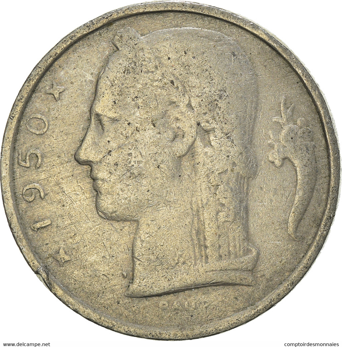 Monnaie, Belgique, 5 Francs, 5 Frank, 1950 - 5 Franc