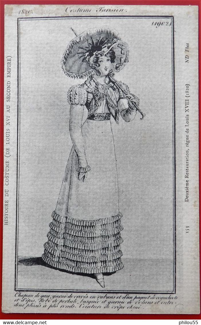 Cpa HISTOIRE DU COSTUME Costume Parisien - Mode