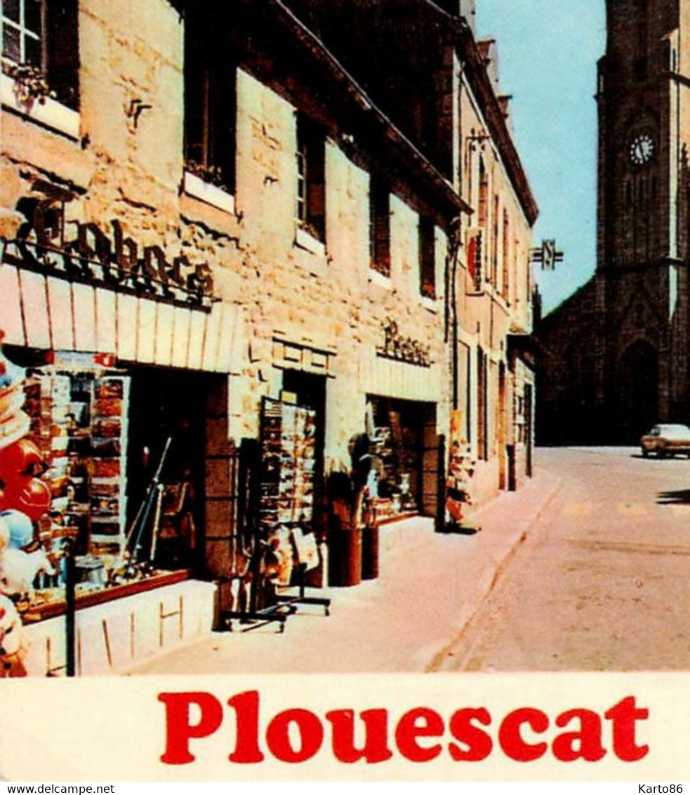 Plouescat * Débit De Tabac Tabacs TABAC Presse , Souvenir 3 Vues Du Village - Plouescat