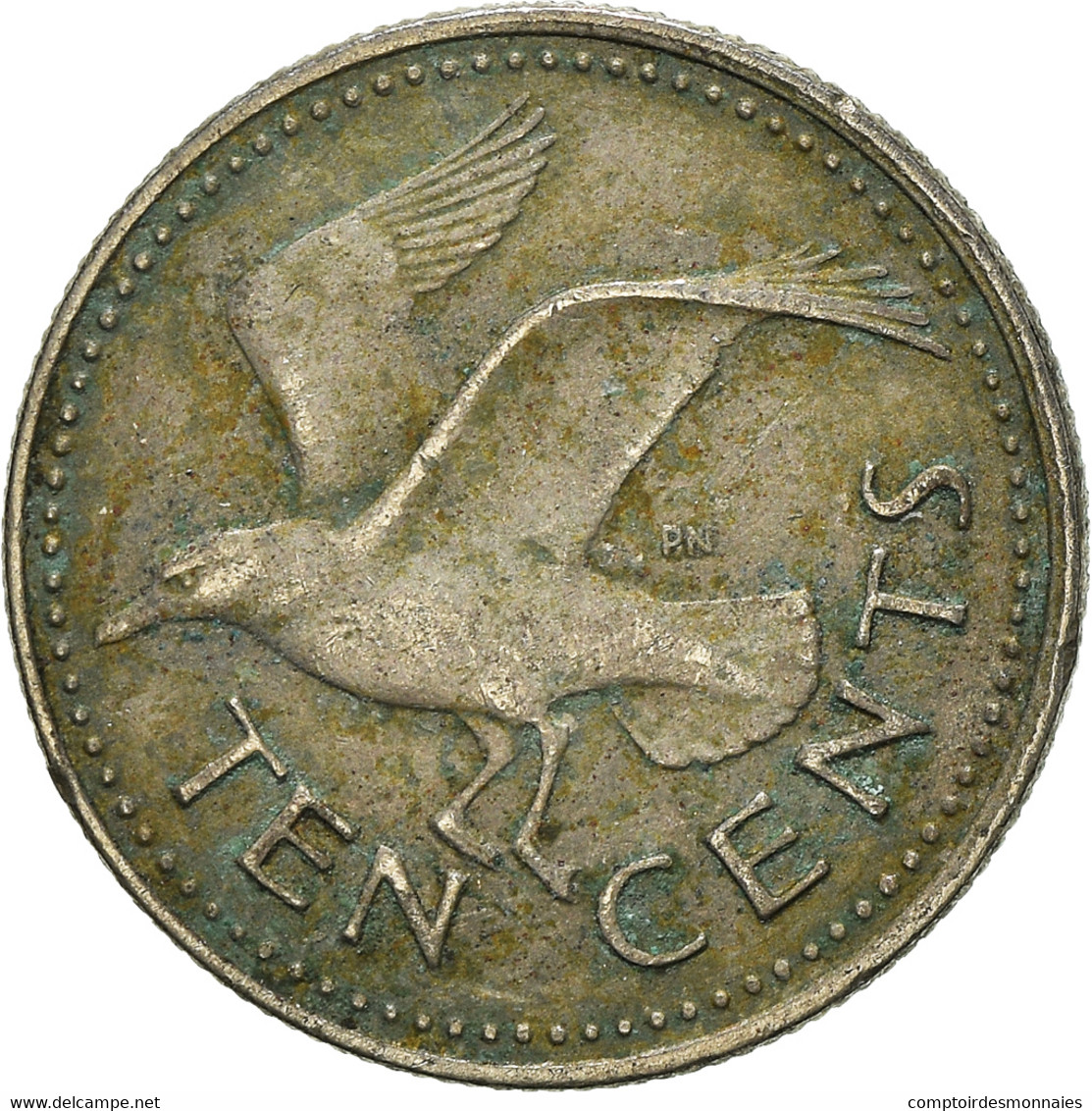 Monnaie, Barbade, 10 Cents, 1973 - Barbados