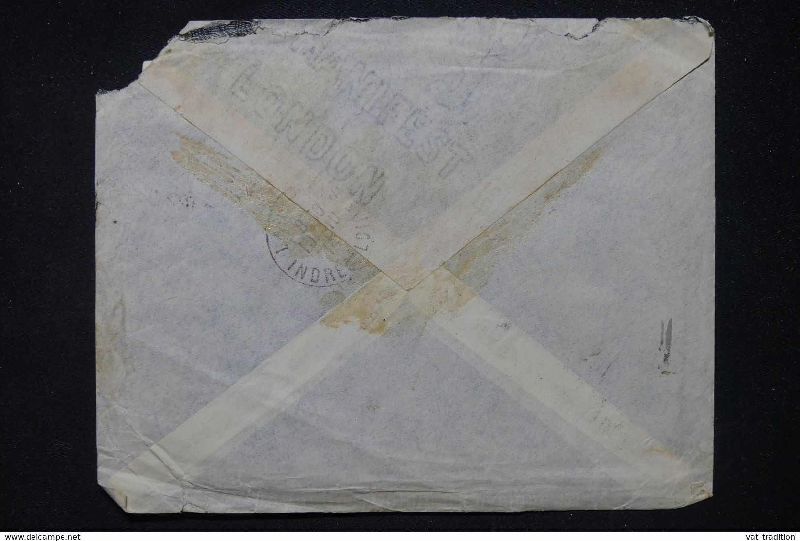 INDES ANGLAISES - Enveloppe Commerciale De Pondichery Pour La France En 1917, Voir Oblitération - L 117428 - 1902-11 Roi Edouard VII