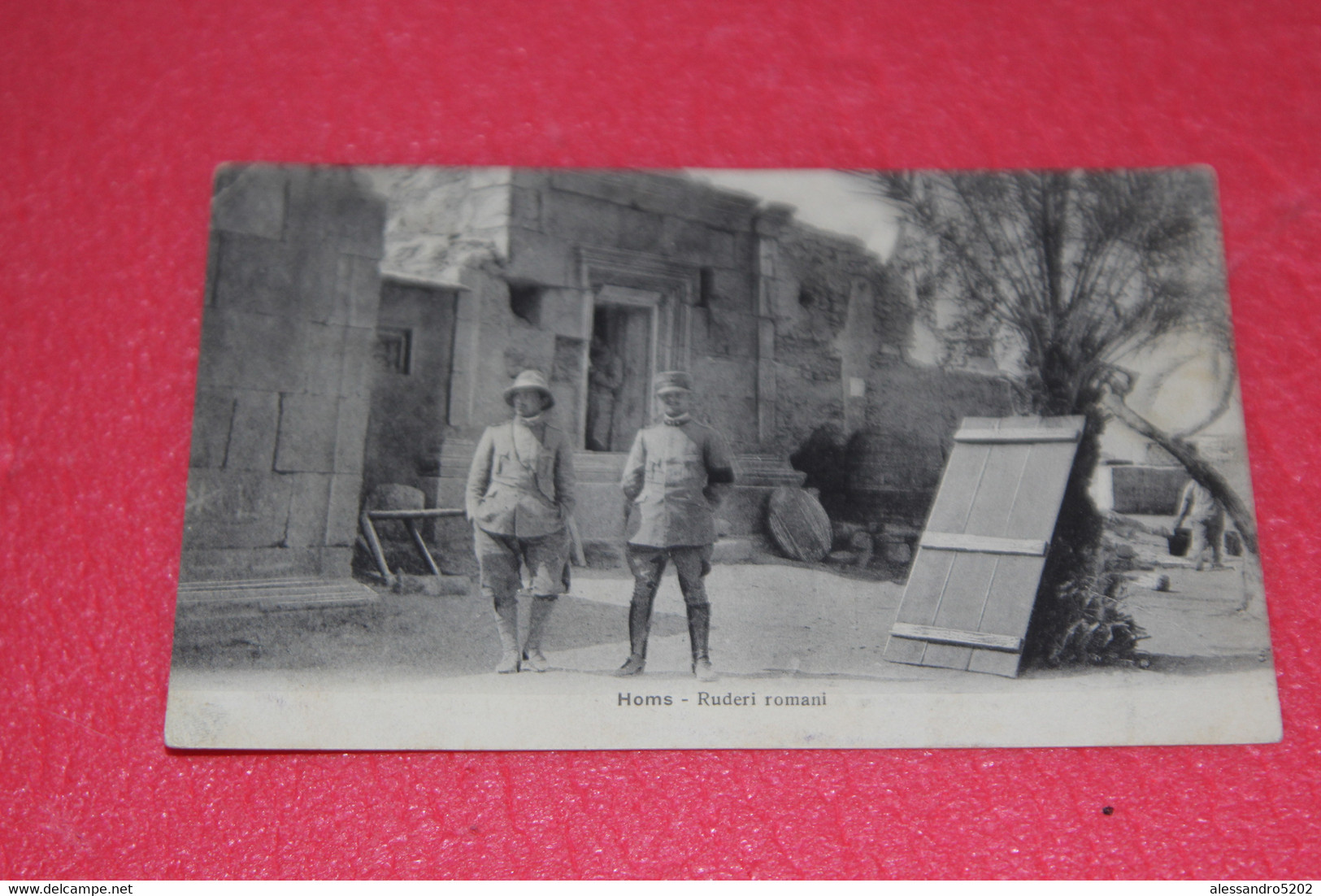 Libia Libya Homs I Ruderi Romani Con Animazione 1912 Ed. VAT - Libië