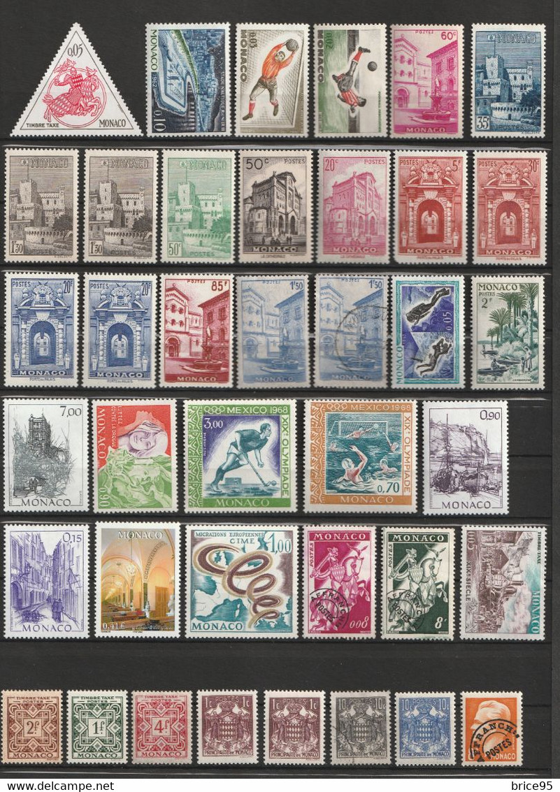 ⭐ Monaco - Lot De Timbres ⭐ - Collections, Lots & Séries