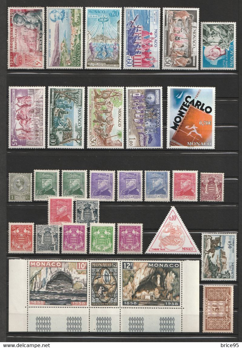 ⭐ Monaco - Lot De Timbres ⭐ - Colecciones & Series