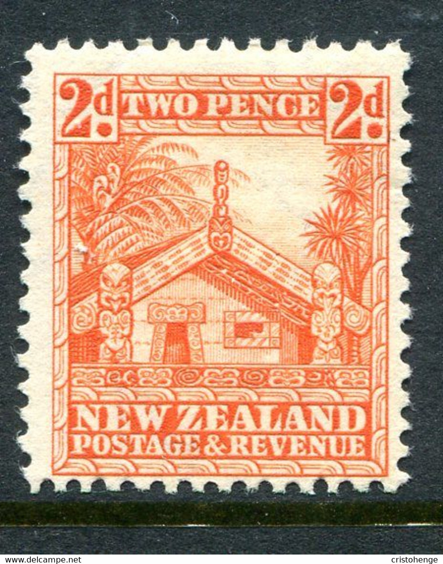 New Zealand 1936-42 Pictorials - Mult. Wmk. - 2d Whare - P.14 X 13½ - HM (SG 580) - Nuovi