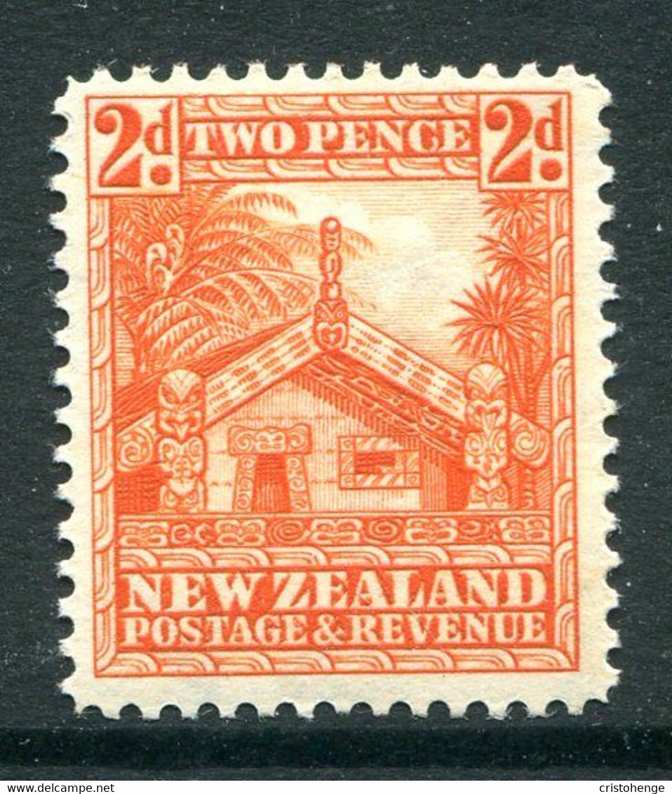 New Zealand 1936-42 Pictorials - Mult. Wmk. - 2d Whare - P.14 - HM (SG 580c) - Unused Stamps