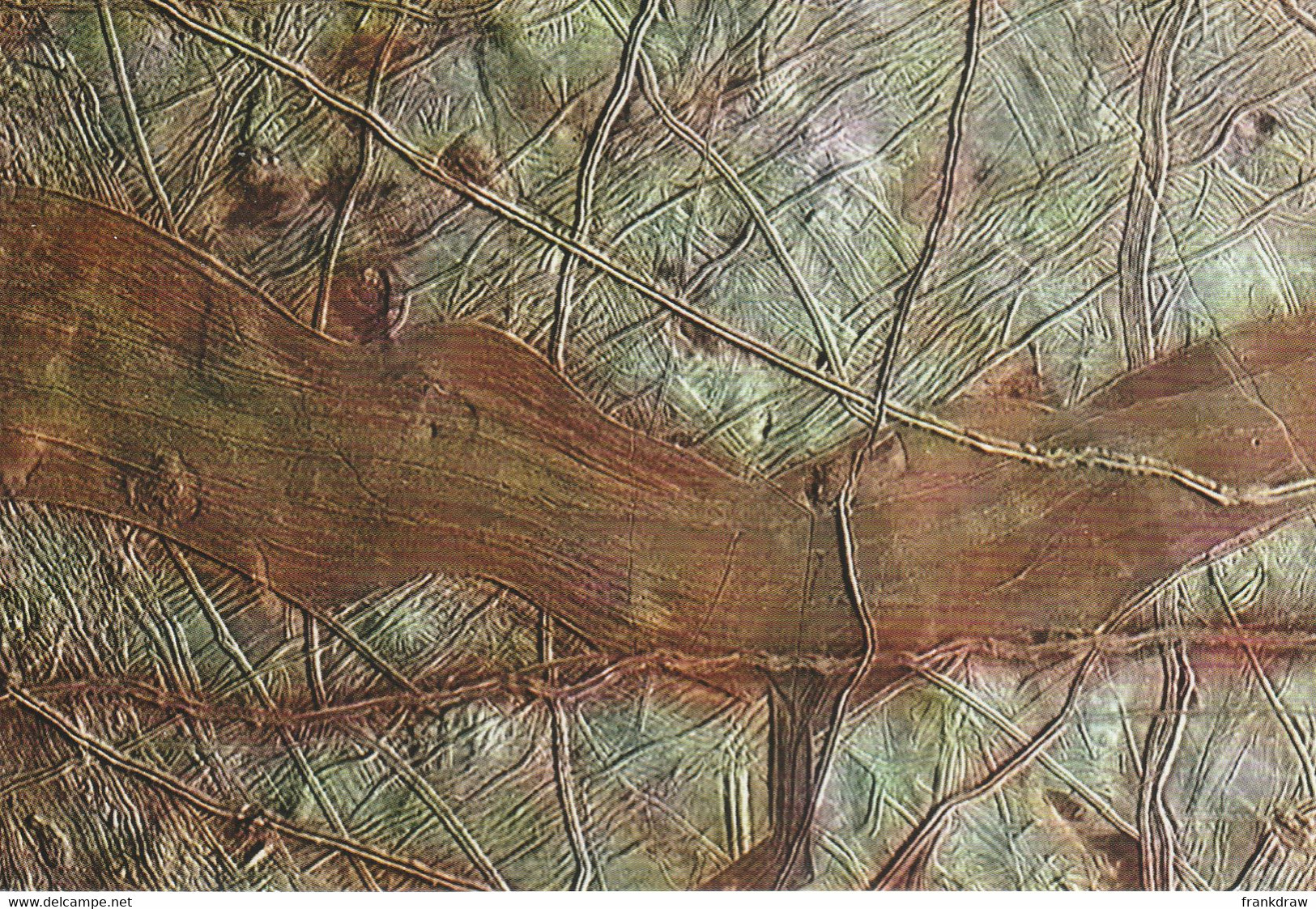 Postcard - Archives Of Nasa - A Close Up Of Europa One Of Jupiter's Moons - New - Astronomie