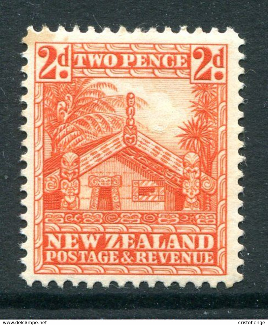 New Zealand 1936-42 Pictorials - Mult. Wmk. - 2d Whare - P.14 X 15 - HM (SG 580d) - Neufs