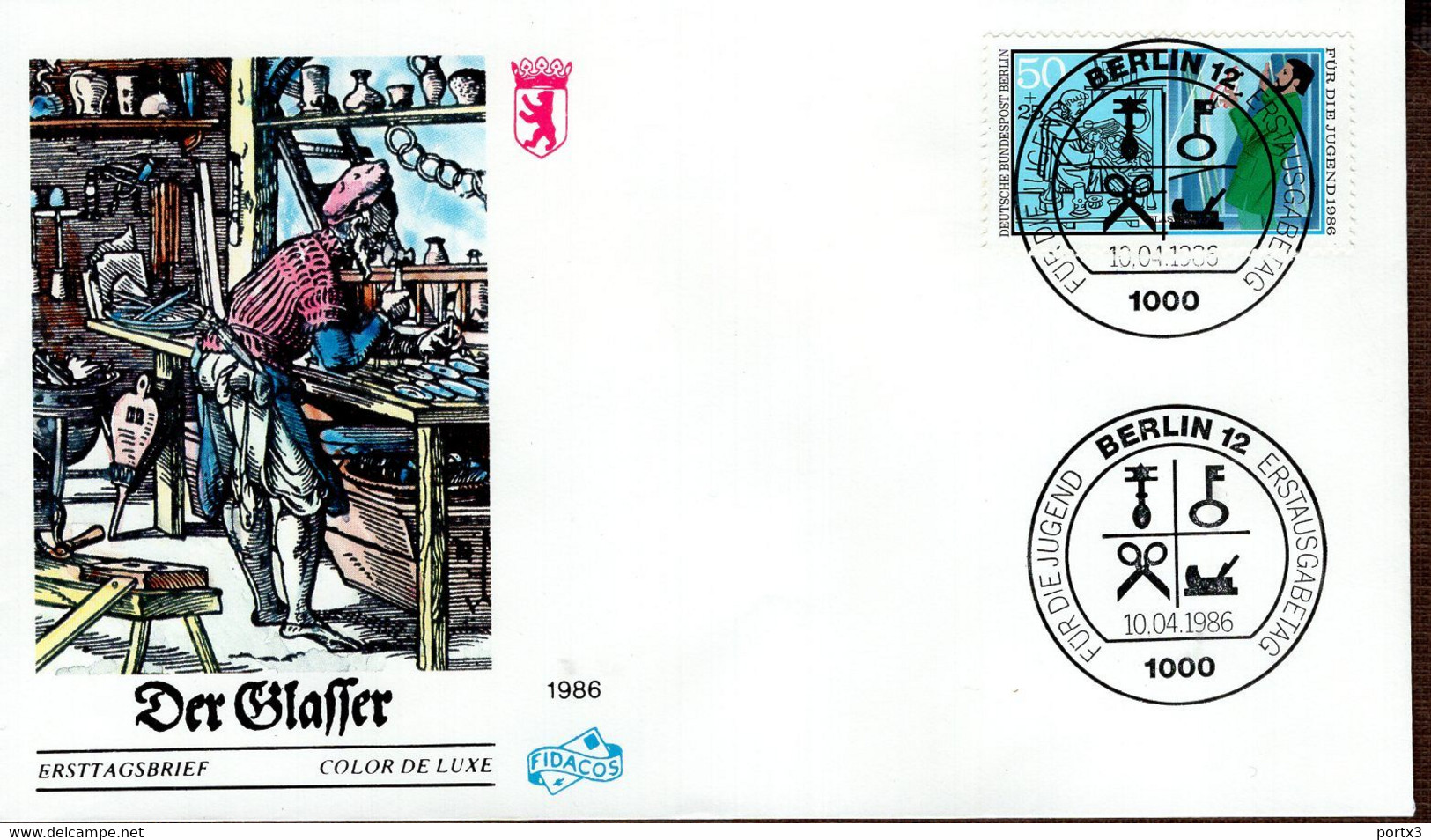 Berlin FDC Aus 1986 Ex 9 Items  Gestempelt / Used / Oblitéré (Berl 039) - 1981-1990