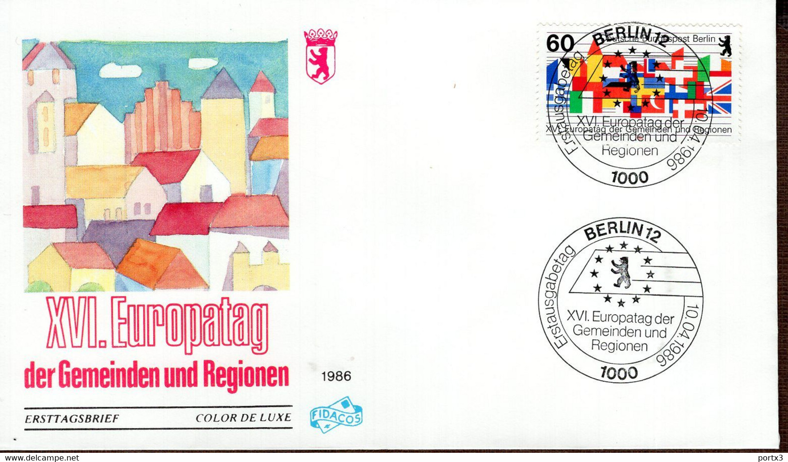 Berlin FDC aus 1986 ex 9 items  gestempelt / used / oblitéré (Berl 039)