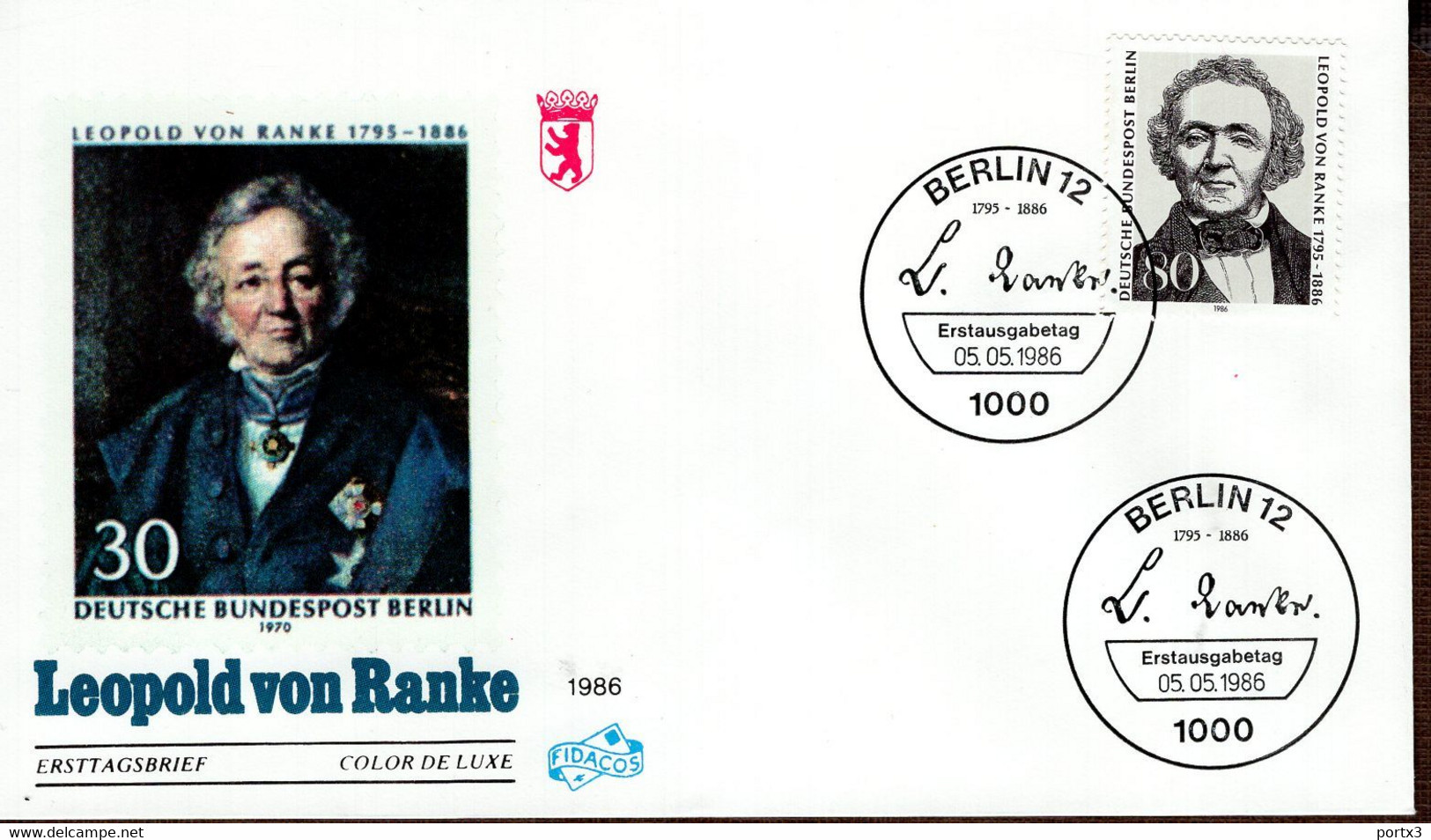 Berlin FDC aus 1986 ex 9 items  gestempelt / used / oblitéré (Berl 039)