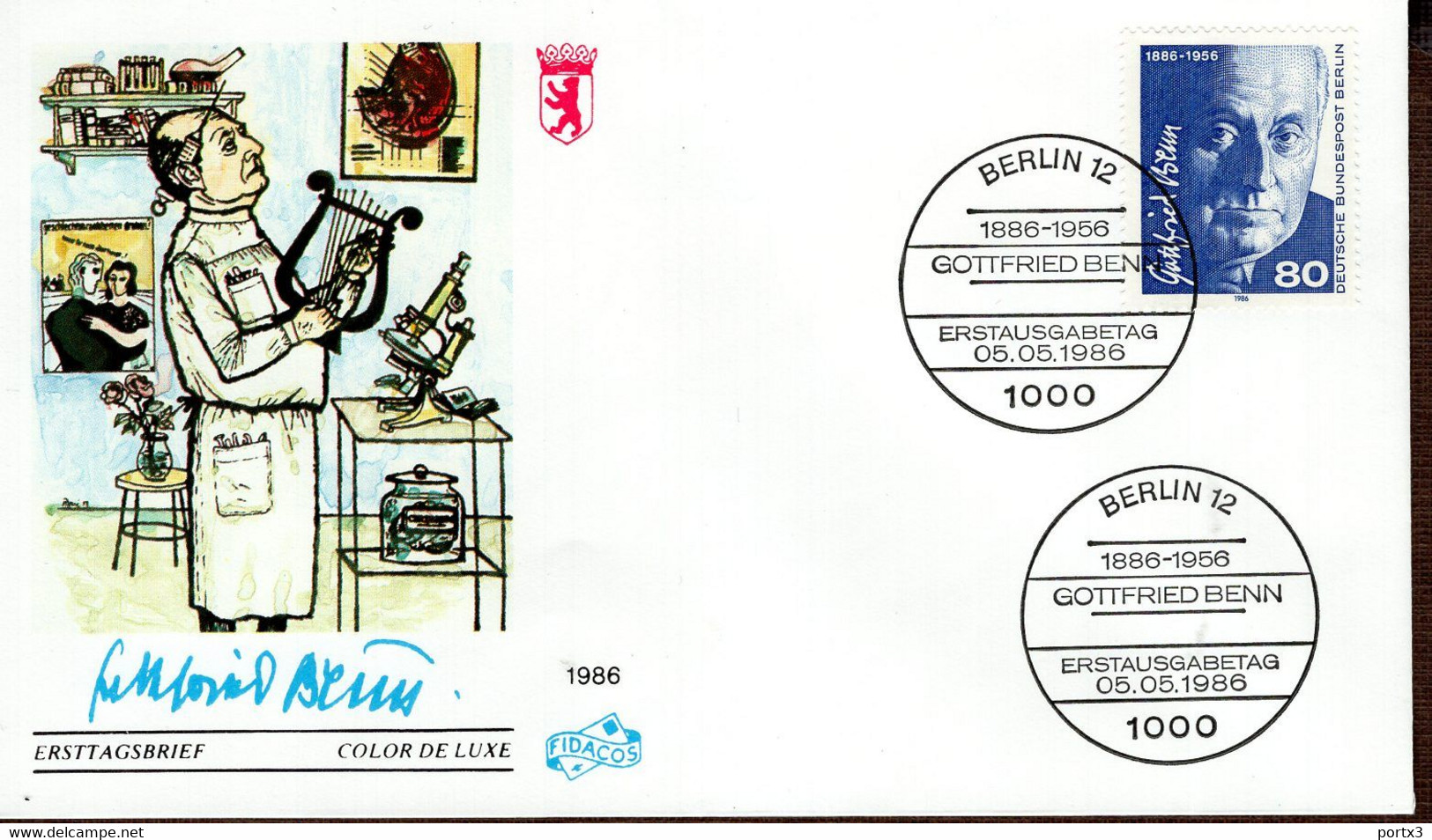 Berlin FDC aus 1986 ex 9 items  gestempelt / used / oblitéré (Berl 039)