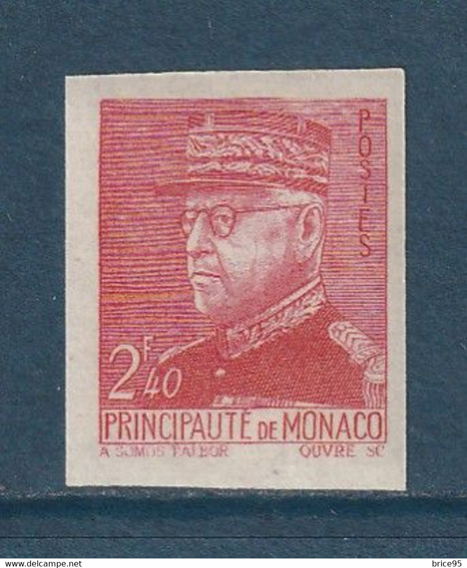 ⭐ Monaco - YT N° 231 ** - Non Dentelé - Neuf Sans Charnière - 1941 à 1942 ⭐ - Nuevos